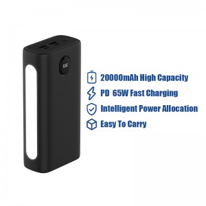 2023 NEW Quality Assure 30000mAh Portable Power Bank 20000mAh Powerbank with Wired PD65W Fast Charging Tech