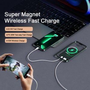 Customized Reliable Quality Portable Magnetic Power Bank 20000mah Universal Wireless Powerbank 10000mah 20000mah