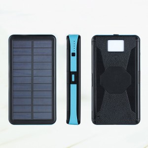 Hot Selling Portable Solar Power Bank 20000mAh with Solar Panel Power Generation