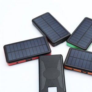 Hot Selling Portable Solar Power Bank 20000mAh with Solar Panel Power Generation