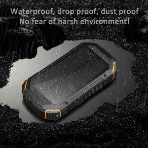 New Arrivals 20000mAh Portable Solar Power Bank 20000mAh Solar Panel Power Generation with Wireless Charging Function